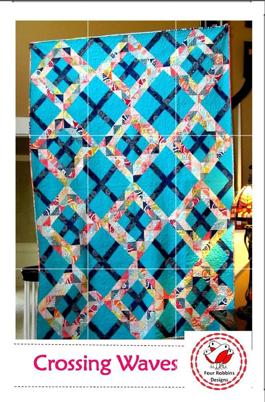 Crossing Waves Quilt Pattern PDF - Immediate Download