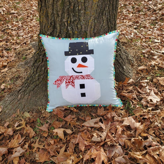 Snowman Pillow Cover - PDF Pattern - Instant Download