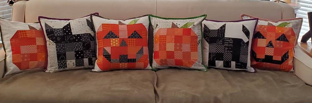 Fall Pumpkin Pillow Cover PDF Pattern